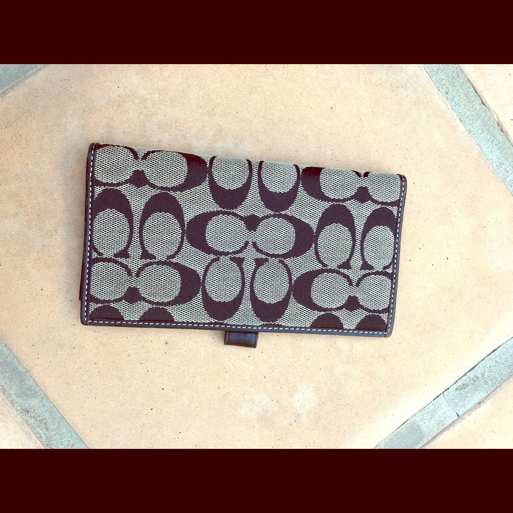 Classic Coach Checkbook Holder